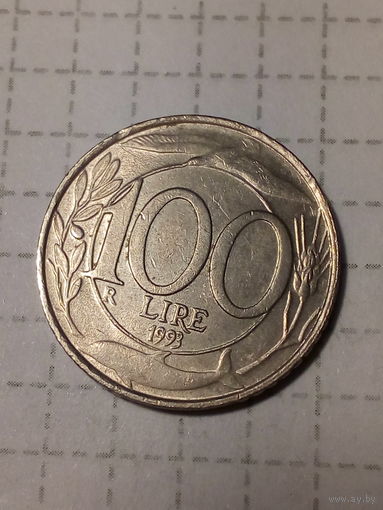 100 лир Италия 1993 год