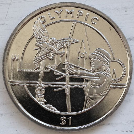 Сьерра-Леоне 1 доллар 2012 год "XXX летние Олимпийские Игры, Лондон 2012 - Стрельба из лука"