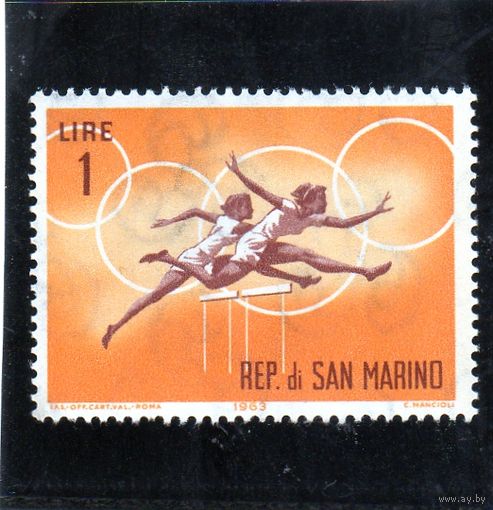 Сан-Марино.Ми-782.Спорт.Бег. Олимпийские игры. Токио. 1964.