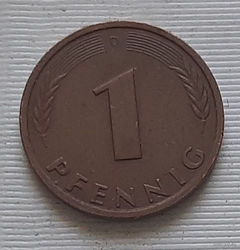1 пфенниг 1989 г. D. Германия