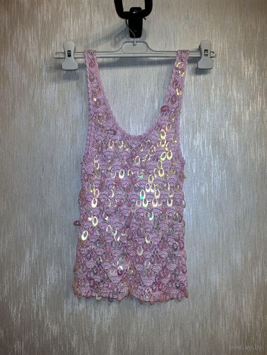 Нарядный топ в пайетки